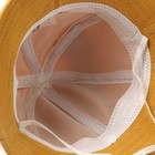 Панама детская «Тигра» MINAKU, цвет горчичный, размер 50 - фото 23797052