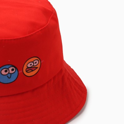 Панама детская "Веселая компания" MINAKU, цв, красный , р-р 52
