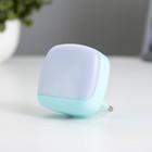 Ночник c датчиком света «Ласи» LED 6×6.5×6 см лазурный - Фото 1