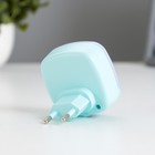 Ночник c датчиком света «Ласи» LED 6×6.5×6 см лазурный - Фото 2