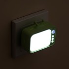 Ночник "Телевизор" LED зеленый 7х7х6,5 см - Фото 6