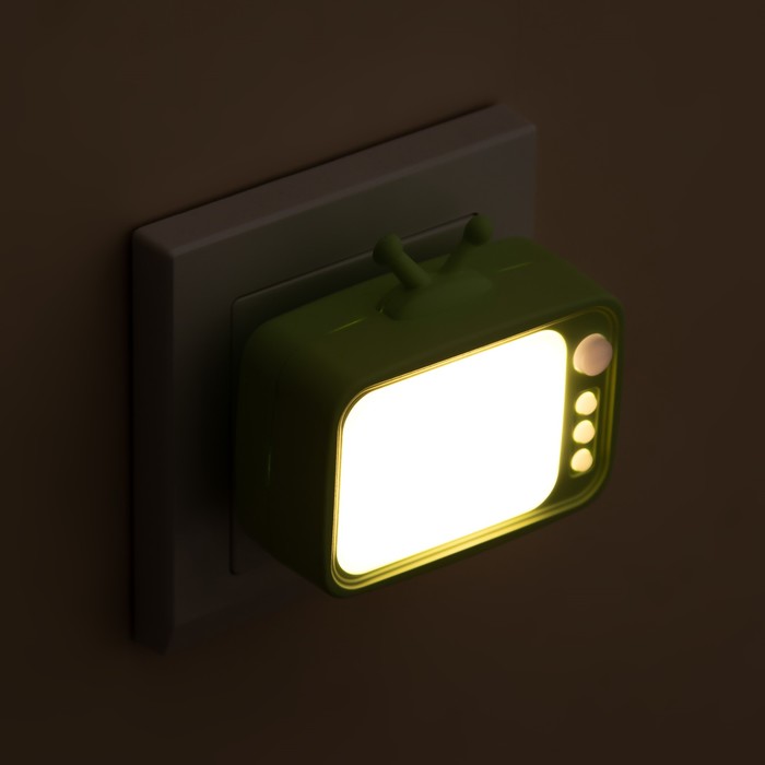 Ночник "Телевизор" LED зеленый 7х7х6,5 см