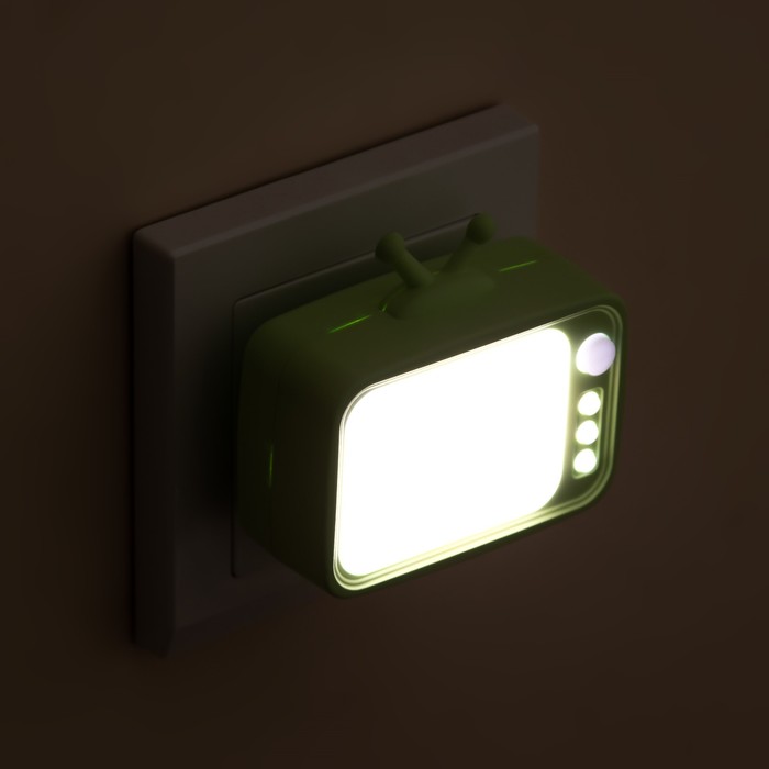 Ночник "Телевизор" LED зеленый 7х7х6,5 см