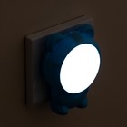 Ночник "Мишка" LED голубой 7х6,5х10 см - Фото 6