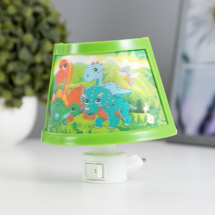 Ночник Динозаврики LED 12х9,5х11 см