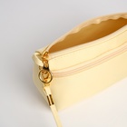 Сумка женская кросс-боди на молнии, 18×6.5×12 см, бежевая - Фото 10