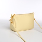 Сумка женская кросс-боди на молнии, 18×6.5×12 см, бежевая - Фото 5