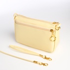 Сумка женская кросс-боди на молнии, 18×6.5×12 см, бежевая - Фото 9