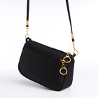 Сумка женская кросс-боди на молнии, 18×6.5×12 см, чёрная - Фото 3