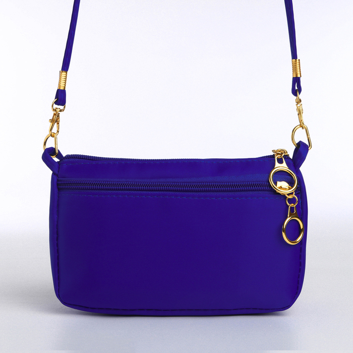Сумка женская на молнии, цвет синий - Фото 1
