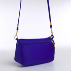 Сумка женская на молнии, цвет синий - Фото 6