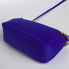 Сумка женская на молнии, цвет синий - Фото 8