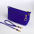 Сумка женская на молнии, цвет синий - Фото 9