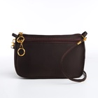 Сумка женская кросс-боди на молнии, 18×6.5×12 см, коричневая - Фото 4