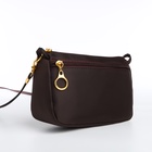 Сумка женская кросс-боди на молнии, 18×6.5×12 см, коричневая - Фото 7