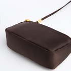 Сумка женская кросс-боди на молнии, 18×6.5×12 см, коричневая - Фото 8