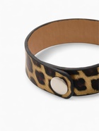 Браслет кожа "Сафари" леопард, цвет чёрно-золотой, 22 см - фото 809176152