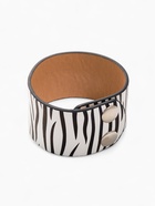 Браслет кожа "Сафари" зебра, широкий, цвет чёрно-белый, 23,5 см - фото 809176157