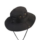 Панама тактическая Storm tactic, до 60 см, черная - Фото 4