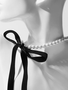 Бусы «Бантик», жемчужины с завязкой, L= 40 см, черный, белый - Фото 16