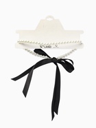 Бусы «Бантик», жемчужины с завязкой, L= 40 см, черный, белый - Фото 17