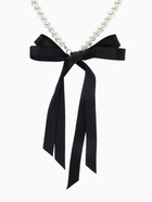 Бусы «Бантик», жемчужины с завязкой, L= 40 см, черный, белый - Фото 4