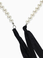 Бусы «Бантик», жемчужины с завязкой, L= 40 см, черный, белый - Фото 6