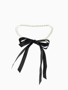 Бусы «Бантик», жемчужины с завязкой, L= 40 см, черный, белый - Фото 5