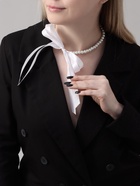 Бусы «Бантик» жемчужины с завязкой, белые, 40 см - фото 23570629