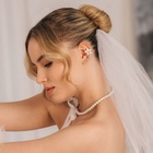 Бусы «Бантик» жемчужины с завязкой, белые, 40 см - Фото 9