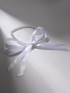 Бусы «Бантик» жемчужины с завязкой, белые, 40 см - Фото 3