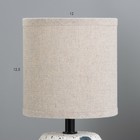 Настольная лампа "Ариель" Е14 40Вт бежевый 13х13х25 см - Фото 3