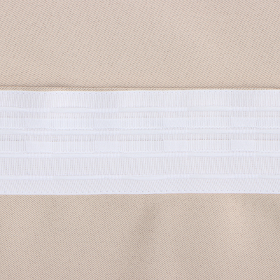 Штора блэкаут портьерная «Этель», 130×300 см, бежевая