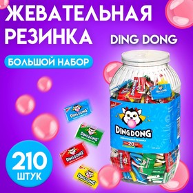 Жевательная резинка "DING DONG", 210 шт*3.4 г