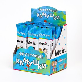 LOVE IS жевательное драже со вкусом тутти-фрутти 12 г (комплект 24 шт)