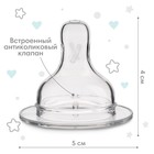 Соска на бутылочку Крошка Я «Anti-colic», антиколиковая, широкое горло Ø50 мм., от 0 мес., медленный поток - Фото 3