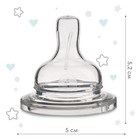 Соска на бутылочку Крошка Я, широкое горло Ø50 мм, от 0 мес., медленный поток - Фото 3