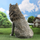 Садовая фигура "Волк" 68х57см - Фото 3