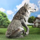 Садовая фигура "Волк" 68х57см - Фото 4