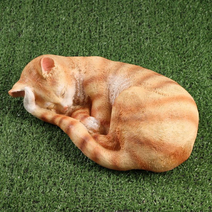 Садовая фигура "Кошка спящая" 29х11см - Фото 1