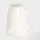 Кружка Доляна «Тигр», 350 мл, фарфор, белая - Фото 3