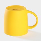 Кружка Доляна «Котик», 350 мл, фарфор, жёлтая - Фото 3