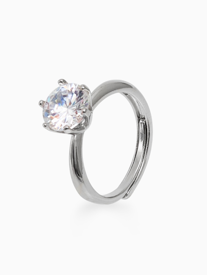 Кольца набор 36 шт. «Выбражулька. Бриллиант, как у мамы», безразмерное, белое в серебре - Фото 1