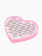 Кольца набор 36 шт. «Выбражулька. Бриллиант, как у мамы», безразмерное, белое в серебре - Фото 2