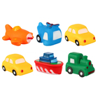 Набор резиновых игрушек для ванны «Транспорт», 6 шт, Крошка Я - фото 3343983