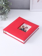 УЦЕНКА Фотоальбом на 200 фото 10×15 см «Алый», искусственная кожа, 4×22×22.7 см 9936989