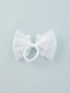 Бант для волос на резинке «Школьница», кружево, 9×6 см, белый - Фото 6