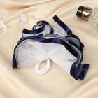 Резинка для волос бант "Школьница" с кантиком,13 см,белый (6 шт) - фото 809102978