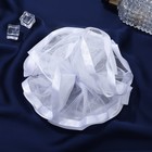 Бант дял волос на резинке «Школьница», волна, d=13 см, белый, МИКС - Фото 3