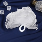 Бант для волос на резинке «Школьница», волна, d=13 см, белый, МИКС - Фото 3